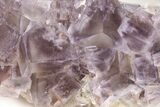 Purple Cubic Fluorite With Fluorescent Phantoms - Cave-In-Rock #192001-1